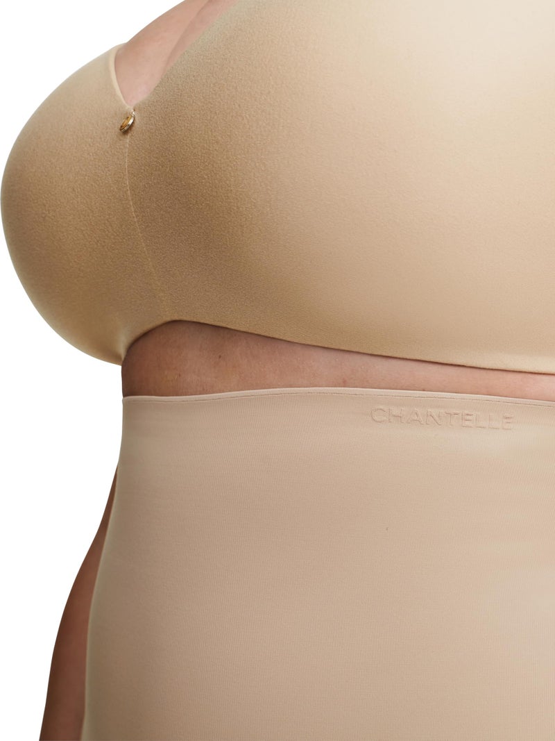 Chantelle صدرية شانتيل للنساء، شورت عالي الخصر بتصميم أساسي، لون نود الفائق - Image 2